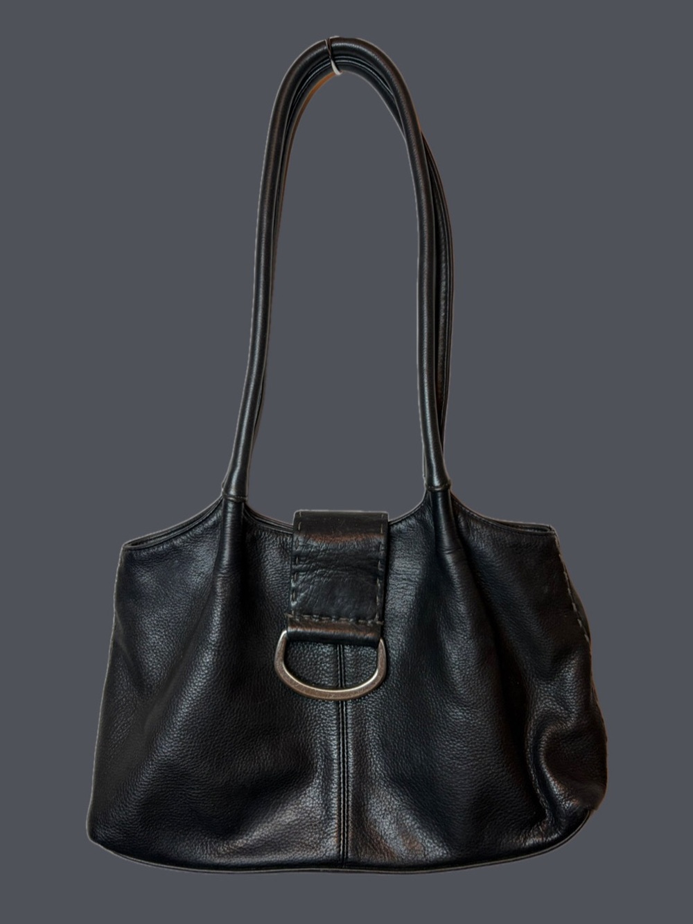 📞Vintage Black Leather Shoulder Bag📞